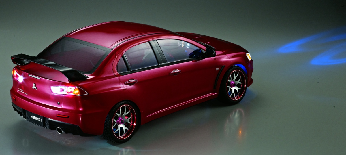mitsubishi evo rc car body